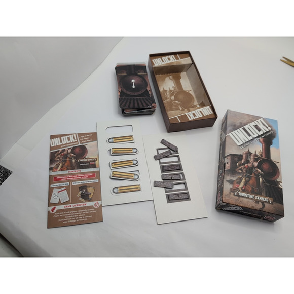 Unlock! Secret Adventures Card Game Tombstone Express Missing One Bullet - Picture 2 of 3